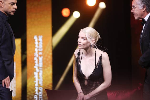 Anya Taylor Joy is seen on stage during the Closing Ceremony during the 22nd Marrakech International Film Festival during the Closing Ceremony during the 22nd Marrakech International Film Festival Marrakech, Morocco 06 12 2025 451320 2025 12 06 MARRAKECH Morocco  Copyright: xRomualdxMeigneuxx xStarfacex STAR_451320_015
