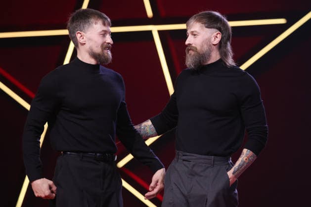 Elliott Tittensor and Luke Tittensor are seen on stage after receiving the Best Performance By An Actor Award for the film Straight Circle during the Closing Ceremony during the 22nd Marrakech International Film Festival Marrakech, Morocco 06 12 2025 451320 2025 12 06 MARRAKECH Morocco  Copyright: xRomualdxMeigneuxx xStarfacex STAR_451320_052