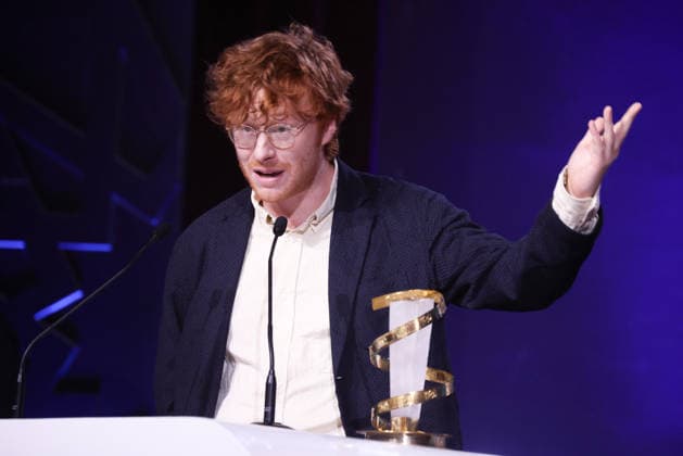 Oscar Hudson is seen on stage after receiving the Best Director Award for the film Straight Circle during the Closing Ceremony during the 22nd Marrakech International Film Festival Marrakech, Morocco 06 12 2025 451320 2025 12 06 MARRAKECH Morocco  Copyright: xRomualdxMeigneuxx xStarfacex STAR_451320_066