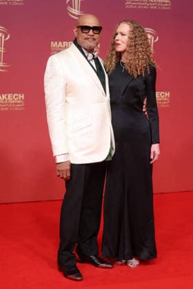 Laurence Fishburne and Bronwyn Dannenfelser attend the Closing Red Carpet during the 22nd Marrakech International Film Festival Marrakech, Morocco 06 12 2025 451320 2025 12 06 MARRAKECH Morocco  Copyright: xRomualdxMeigneuxx xStarfacex STAR_451320_162