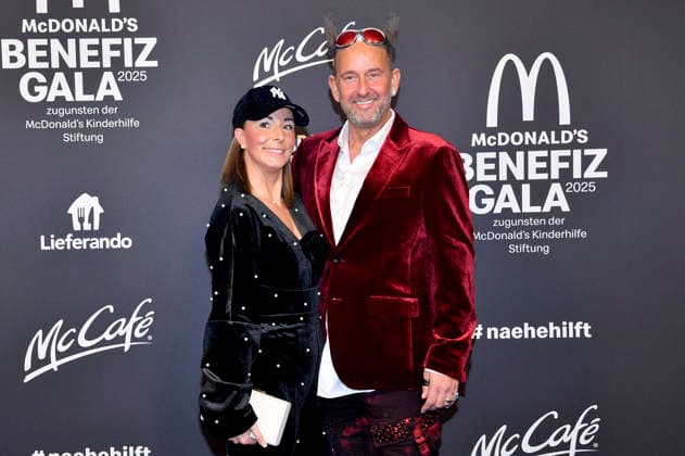 Tom Lehel with wife Dany Lehel at the 20 McDonald s Benefit Gala for the McDonald s Childrens Aid Foundation at the Eisbach Studios in Munich, 06 12 2025 Foto:xB.xInsingerx xFuturexImagex mcdonalds_5269