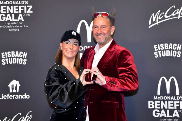 Tom Lehel with wife Dany Lehel at the 20 McDonald s Benefit Gala for the McDonald s Childrens Aid Foundation at the Eisbach Studios in Munich, 06 12 2025 Foto:xB.xInsingerx xFuturexImagex mcdonalds_5271