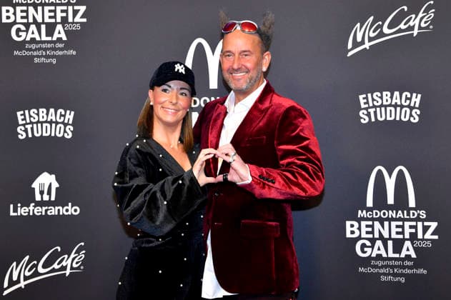 Tom Lehel with wife Dany Lehel at the 20 McDonald s Benefit Gala for the McDonald s Childrens Aid Foundation at the Eisbach Studios in Munich, 06 12 2025 Foto:xB.xInsingerx xFuturexImagex mcdonalds_5272