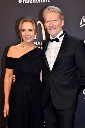 Achim Thysssen with wife Anja Thyssen at the 20 McDonald s Benefit Gala in aid of the McDonald s Childrens Aid Foundation at the Eisbach Studios in Munich, 06 12 2025 Foto:xB.xInsingerx xFuturexImagex mcdonalds_5274