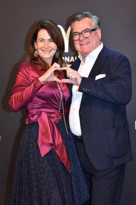 Natalie Schmid and Josef Schmid at the 20 McDonald s Benefit Gala in aid of the McDonald s Childrens Aid Foundation at the Eisbach Studios in Munich, 06 12 2025 Foto:xB.xInsingerx xFuturexImagex mcdonalds_5287