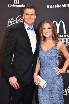 Hannes Ocik with wife Nele Ocik at the 20 McDonald s Benefit Gala in aid of the McDonald s Childrens Aid Foundation at the Eisbach Studios in Munich, 06 12 2025 Foto:xB.xInsingerx xFuturexImagex mcdonalds_5301