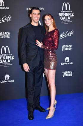 Diego Pooth with girlfriend Louisa Büscher at the 20 McDonald s Benefit Gala in aid of the McDonald s Childrens Aid Foundation at the Eisbach Studios in Munich, 06 12 2025 Foto:xB.xInsingerx xFuturexImagex mcdonalds_5304