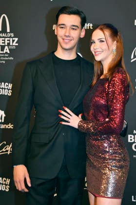 Diego Pooth with girlfriend Louisa Büscher at the 20 McDonald s Benefit Gala in aid of the McDonald s Childrens Aid Foundation at the Eisbach Studios in Munich, 06 12 2025 Foto:xB.xInsingerx xFuturexImagex mcdonalds_5311