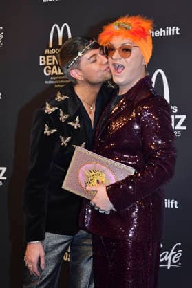 Julian F M Stoeckel with partner Marcell Damaschke at the 20 McDonald s Benefit Gala in aid of the McDonald s Childrens Aid Foundation at the Eisbach Studios in Munich, 06 12 2025 Foto:xB.xInsingerx xFuturexImagex mcdonalds_5324