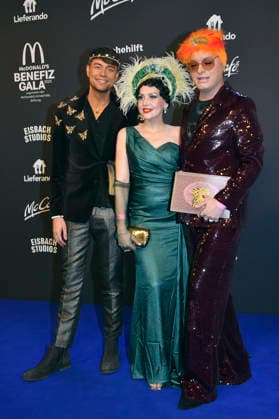 Marcell Damaschke, Pauline Stolze and Julian F M Stoeckel at the 20 McDonald s Benefit Gala in aid of the McDonald s Childrens Aid Foundation at Eisbach Studios Munich, 06 12 2025 Foto:xB.xInsingerx xFuturexImagex mcdonalds_5325
