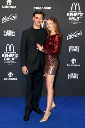 Diego Pooth with girlfriend Louisa Büscher at the 20 McDonald s Benefit Gala in aid of the McDonald s Childrens Aid Foundation at the Eisbach Studios in Munich, 06 12 2025 Foto:xAgenturxWehnertx xGränzdörferx xFuturexImagex mcdonalds_5392