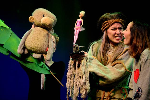 Anouk, premiere, GOP, theater, Essen, childrens musical, authors, Hendrikje Balsmeyer, Peter Maffay, actors, Anouk Leonie Ocker, grandmother and Affi Barbara Köhler, mother Alina Hill, father Mathias Meffert, Yaris Vincent Heinen, grandfather Sebastian Ciminski Knille and Ambrogio Vinella respectively Copyright: xHWxRIECKx