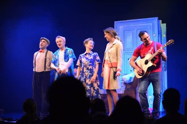 Anouk, premiere, GOP, theater, Essen, childrens musical, authors, Hendrikje Balsmeyer, Peter Maffay, actors, Anouk Leonie Ocker, grandmother and Affi Barbara Köhler, mother Alina Hill, father Mathias Meffert, Yaris Vincent Heinen, grandfather Sebastian Ciminski Knille and Ambrogio Vinella respectively Copyright: xHWxRIECKx