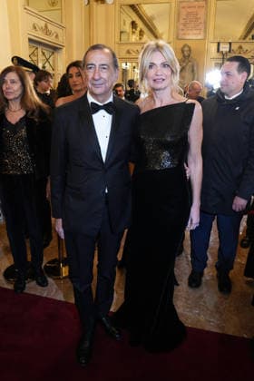 Milan, La Scala Premiere 2025, Guests in the Foyer. Pictured are Mayor of Milan Giuseppe Sala and Chiara Bazoli.  Copyright: xDuilioxPiaggesix xipa-agency.netx xDuilioxPiaggesix IPA_Agency_IPA68885313