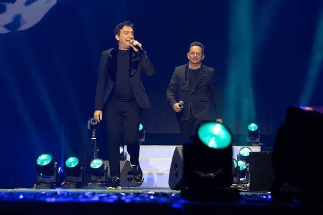 Schlager Night of the Year 2025 Fantasy Martin Hein aka Martin Marcell and Fredi Malinowski aka Freddy Maerz at the Schlager Night of the Year 2025 on 06 12 2025 in the Festhalle Frankfurt Frankfurt Festhalle Hessen