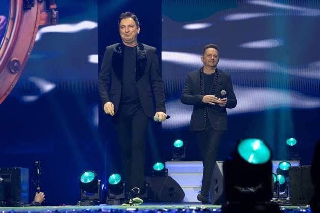 Schlager Night of the Year 2025 Fantasy Martin Hein aka Martin Marcell and Fredi Malinowski aka Freddy Maerz at the Schlager Night of the Year 2025 on 06 12 2025 in the Festhalle Frankfurt Frankfurt Festhalle Hessen