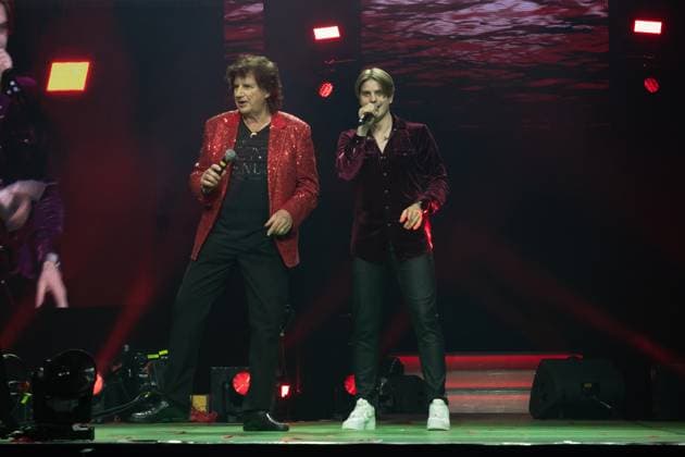 Schlager Night of the Year 2025 Olaf der Flipper and Vincent Gross at the Schlager Night of the Year 2025 on 06 12 2025 in the Festhalle Frankfurt Frankfurt Festhalle Hessen
