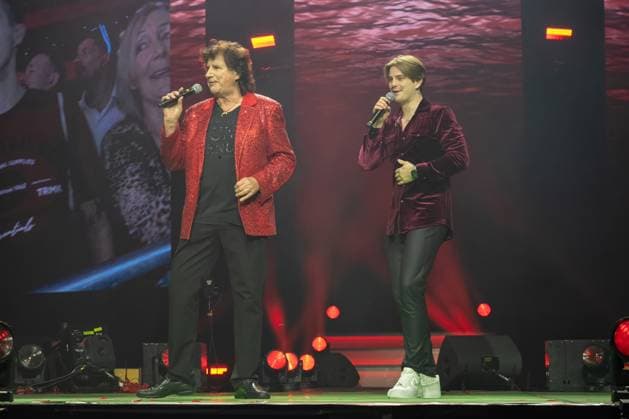 Schlager Night of the Year 2025 Olaf der Flipper and Vincent Gross at the Schlager Night of the Year 2025 on 06 12 2025 in the Festhalle Frankfurt Frankfurt Festhalle Hessen