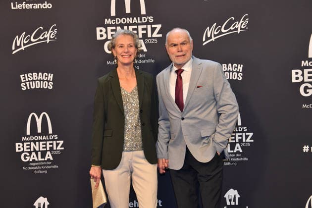 Lugner Burmann accompanied by McDonalds Benefit Gala McDonalds Childrens Aid Foundation Eisbach Studios Munich 06 December 2025