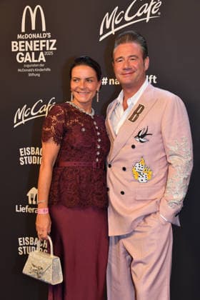 Sasha with wife Julia Röntgen McDonalds Benefit Gala McDonalds Childrens Aid Foundation Eisbach Studios Munich 06 December 2025
