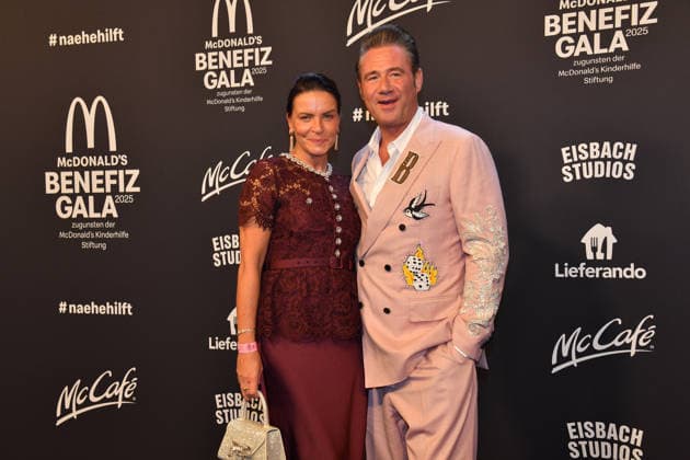 Sasha with wife Julia Röntgen McDonalds Benefit Gala McDonalds Childrens Aid Foundation Eisbach Studios Munich 06 December 2025
