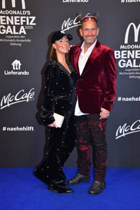 Tom Lehel with wife Dany McDonalds Benefit Gala McDonalds Childrens Aid Foundation Eisbach Studios Munich 06 December 2025