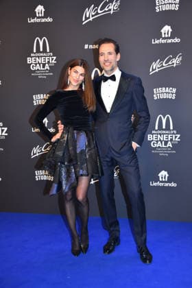 Alexander Mazza with wife Viola McDonalds Benefit Gala McDonalds Childrens Aid Foundation Eisbach Studios Munich 06 December 2025