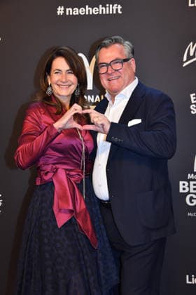 Natalie Schmid and Josef Schmid McDonalds Benefit Gala McDonalds Childrens Aid Foundation Eisbach Studios Munich 06 December 2025
