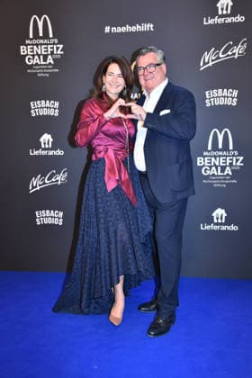 Natalie Schmid and Josef Schmid McDonalds Benefit Gala McDonalds Childrens Aid Foundation Eisbach Studios Munich 06 December 2025