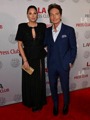 December 7, 2025, Los Angeles, California, USA: DAISY FUENTES and RICHARD MARX attend the Los Angeles Press Club presents the 18th Annual National Arts & Entertainment Journalism Awards Gala: RED CARPET. Los Angeles USA - ZUMAb173 20251207_aap_b173_020 Copyright: xBillyxBennightx