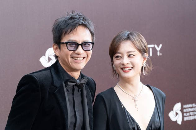 SANYA, CHINA - DECEMBER 08: Actor Deng Chao and actress Susan Sun Li attend the China premiere of film Avatar: Fire and Ash on December 8, 2025 in Sanya, Hainan Province of China.  Copyright: xVCGx 111608504223