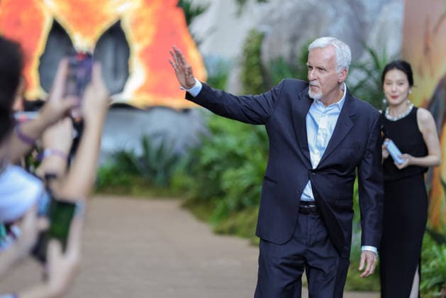 SANYA, CHINA - DECEMBER 08: Director James Cameron attends the China premiere of film Avatar: Fire and Ash on December 8, 2025 in Sanya, Hainan Province of China.  Copyright: xChinaxNewsxServicex 111608442404