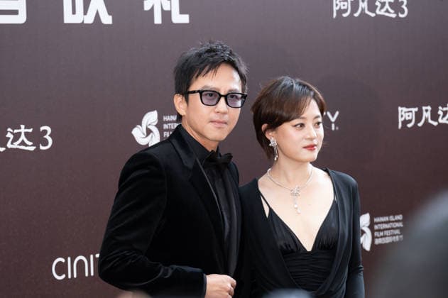 SANYA, CHINA - DECEMBER 08: Actor Deng Chao and actress Susan Sun Li attend the China premiere of film Avatar: Fire and Ash on December 8, 2025 in Sanya, Hainan Province of China.  Copyright: xVCGx 111608504218