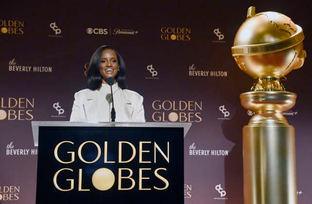 Skye P. Marshall announces nominations for the 83rd Annual Golden Globe Awards in Beverly Hills, California on Monday, December 8, 2025. The Golden Globes will air on CBS and stream on Paramount+ on Sunday, Jan. 11, at 8 p.m. ET.  LAP2025120802 JIMxRUYMEN