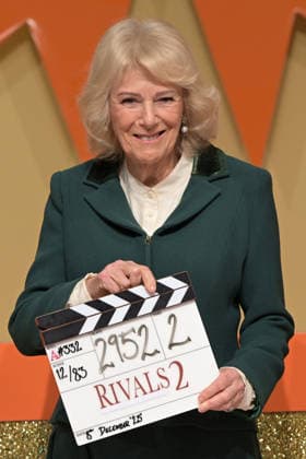 Queen Camilla visits the set of the TV Show Rivals Queen Camilla visits the set of the TV Show Rivals in Bristol, UK, on the 8th December 2025. Picture by Anthony Upton WPA-Pool Bristol Bristol United Kingdom  WHA-0806