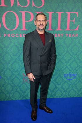 Moritz Bleibtreu at the premiere of the series Miss Sophie Same Procedure As Every Year Amazon Prime on 8 12 2025 at Claerchens Ballhaus in Berlin Miss Sophie series premiere in Berlin