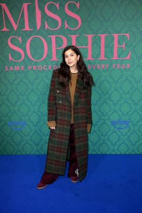 Chryssanthi Kavazi at the premiere of the series Miss Sophie Same Procedure As Every Year Amazon Prime on 8 12 2025 at Claerchens Ballhaus in Berlin Miss Sophie series premiere in Berlin