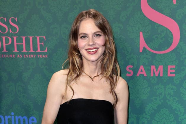 Alicia von Rittberg at the premiere of the series Miss Sophie Same Procedure As Every Year Amazon Prime on 8 12 2025 at Claerchens Ballhaus in Berlin Miss Sophie series premiere in Berlin