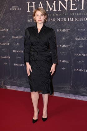 Jessie Buckley at the Hamnet movie premiere on 8 12 2025 at the Delphi Filmpalast in Berlin Hamnet movie premiere in Berlin