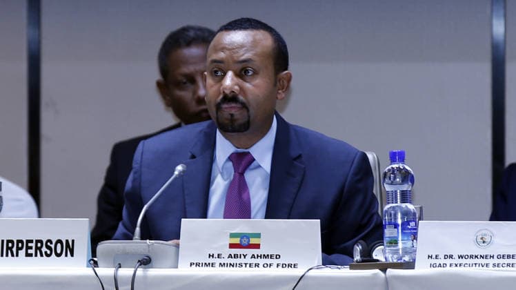 East African leaders discuss Red Sea security ADDIS ABABA, ETHIOPIA – NOVEMBE 29: Ethiopian Prime Minster Abiy Ahmed makes a speech as he and other senior diplomats of Intergovernmental Authority on Development (IGAD) attend the IGAD Heads of meeting in Addis Ababa, Ethiopia on November 29, 2019. Addis Abeba Ethiopia. Editorial use only. Please get in touch for any other usage.  Copyright: x2025xAnadoluxMÄ±nassexWondÄ±muxHaÄ±lux