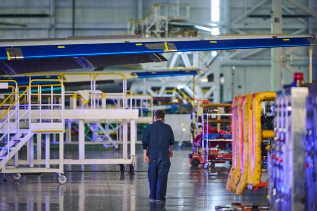 December 8, 2025, Mississauga, On, Canada: Jet planes are assembled at Bombardier s aircraft assembly centre in Mississauga, Ont., on Monday, Dec. 8, 2025. Mississauga Canada  - ZUMAc35_ 20251208_zaf_c35_099 Copyright: xSammyxKoganx