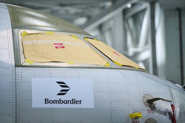 December 8, 2025, Mississauga, On, Canada: Jet planes are assembled at Bombardier s aircraft assembly centre in Mississauga, Ont., on Monday, Dec. 8, 2025. Mississauga Canada  - ZUMAc35_ 20251208_zaf_c35_105 Copyright: xSammyxKoganx