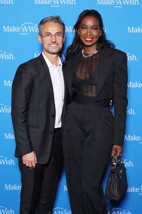 Exclusive - Make a Wish Gala - Paris Exclusive - Jeremy Medjana and his wife attends Make a Wish Gala in Paris, France on December 08, 2025. Photo by Jerome Domine ABACAPRESS.COM France  Copyright: xDominexJerome ABACAx