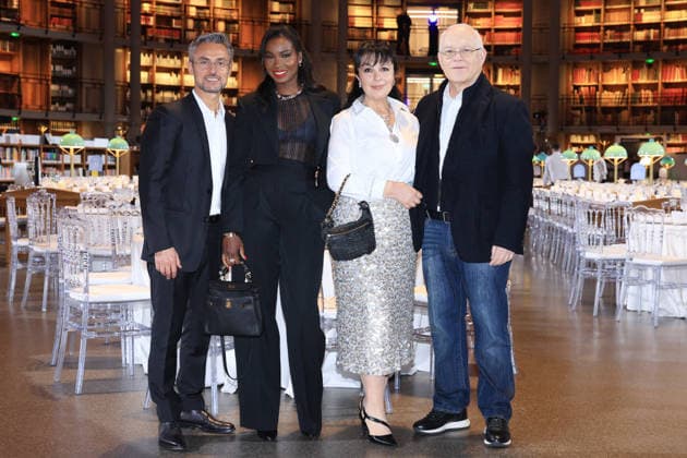 Exclusive - Make a Wish Gala - Paris Exclusive - Jeremy Medjana and his wife, Boris Lelchitski and Yelena Lelchitski attends Make a Wish Gala in Paris, France on December 08, 2025. Photo by Jerome Domine ABACAPRESS.COM France  Copyright: xDominexJerome ABACAx