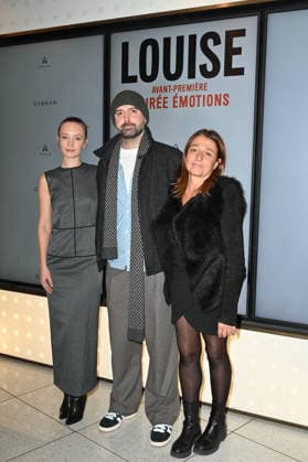 Louise Premiere - Paris Diane Rouxel, Nicolas Keitel and producer Valerie Garcia attending to the premiere of ‘Louise’ held at Pathe Wepler cinema, in Paris, France on December 8, 2025. Photo by Mireille Ampilhac ABACAPRESS.COM Paris France  Copyright: xAmpilhacxMireille ABACAx