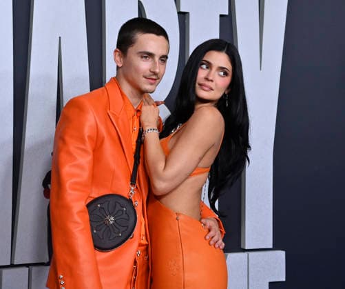 Cast member Timothee Chalamet and Kylie Jenner attend the special screening of the motion picture sports drama Marty Supreme at the Samuel Goldwyn Theater in Beverly Hills, California on Monday, December 8, 2025. Storyline: Marty Mauser, a young man with a dream no one respects, goes to hell and back in pursuit of greatness.  LAP20251208800 JIMxRUYMEN
