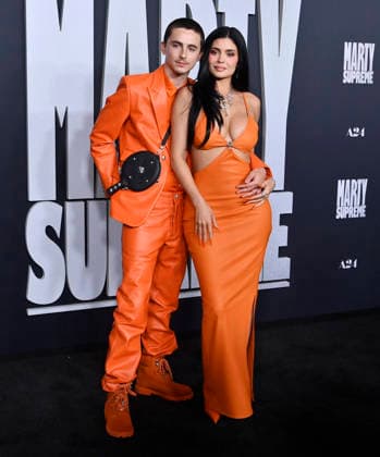 Cast member Timothee Chalamet and Kylie Jenner attend the special screening of the motion picture sports drama Marty Supreme at the Samuel Goldwyn Theater in Beverly Hills, California on Monday, December 8, 2025. Storyline: Marty Mauser, a young man with a dream no one respects, goes to hell and back in pursuit of greatness.  LAP20251208808 JIMxRUYMEN