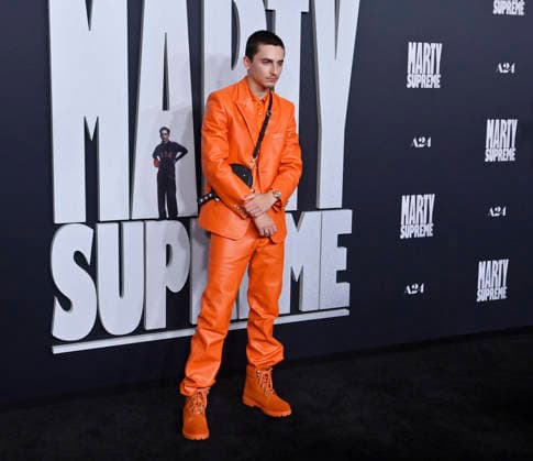 Cast member Timothee Chalamet attends the special screening of the motion picture sports drama Marty Supreme at the Samuel Goldwyn Theater in Beverly Hills, California on Monday, December 8, 2025. Storyline: Marty Mauser, a young man with a dream no one respects, goes to hell and back in pursuit of greatness.  LAP20251208818 JIMxRUYMEN