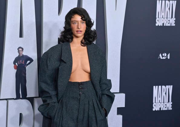 Cast member Odessa A zion attend the special screening of the motion picture sports drama Marty Supreme at the Samuel Goldwyn Theater in Beverly Hills, California on Monday, December 8, 2025. Storyline: Marty Mauser, a young man with a dream no one respects, goes to hell and back in pursuit of greatness.  LAP20251208826 JIMxRUYMEN