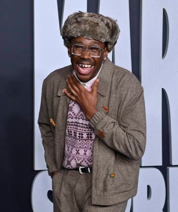Cast member Tyler The Creator attends the special screening of the motion picture sports drama Marty Supreme at the Samuel Goldwyn Theater in Beverly Hills, California on Monday, December 8, 2025. Storyline: Marty Mauser, a young man with a dream no one respects, goes to hell and back in pursuit of greatness.  LAP20251208830 JIMxRUYMEN
